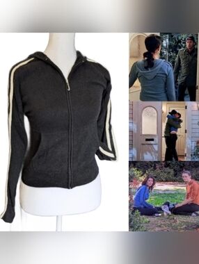 *RARE* Vintage Juicy Couture ASO Gilmore Girls Zip Hoodie Top Cashmere Y2K